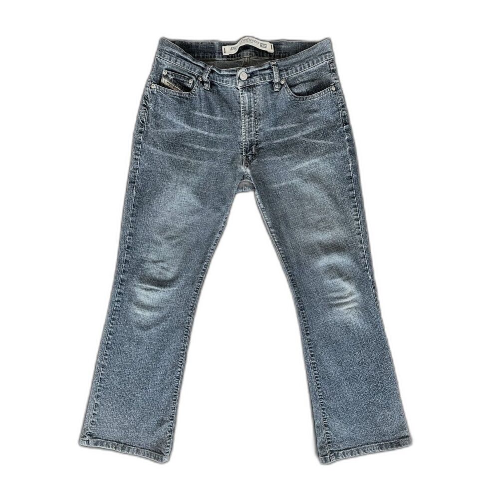 Vintage Diesel Industry Fanker Jeans Bootcut Flare Denim Division Blue Sz 31